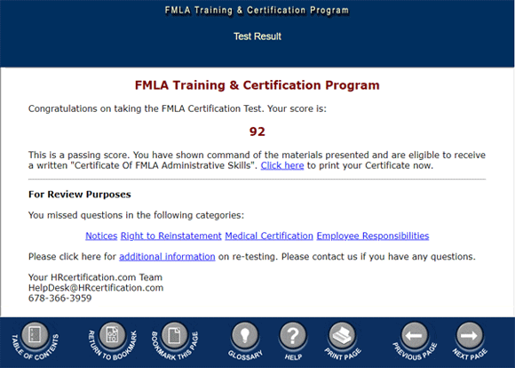 certification