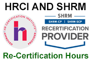 SHRM and HRCI re-certification credits
